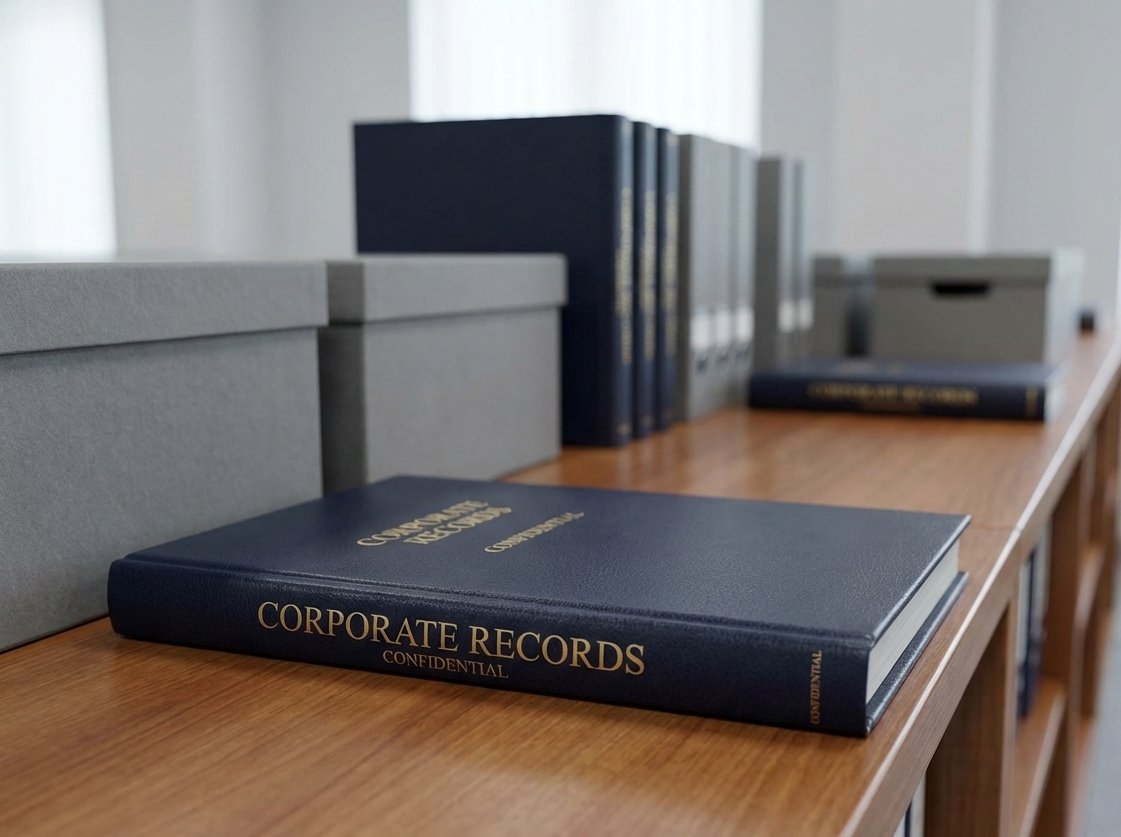 Corporate records and minute books